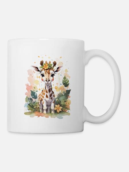 Girafe - Mug blanc - blanc