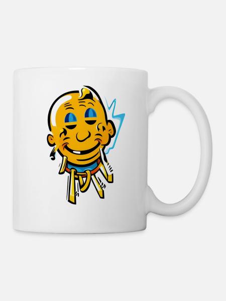lächle Zombie - Tasse - Weiß