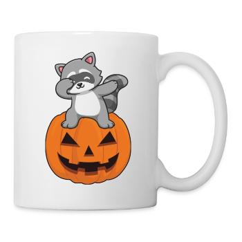 Halloween 2k23 - Waschbär - Tasse - Weiß - Rechts