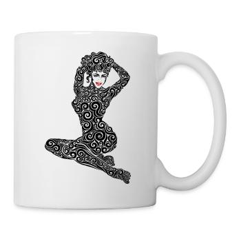 Swirly PinUp - Mug - white - Right