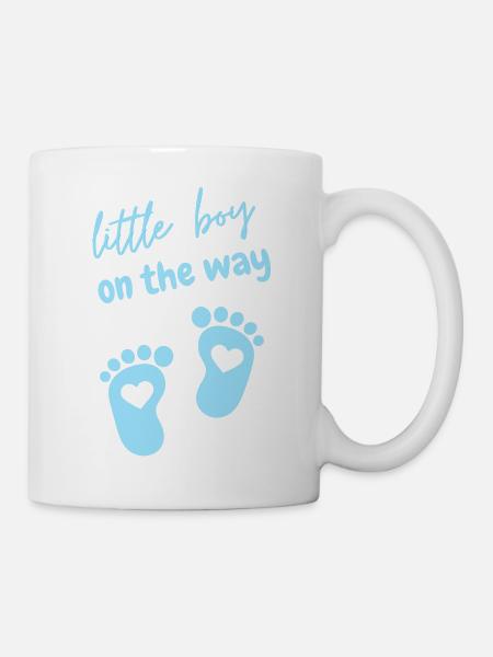 little boy on the way - Mug - white