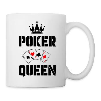 poker queen - Tasse - Weiß - Rechts