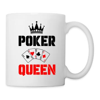 poker queen - Tasse - Weiß - Rechts