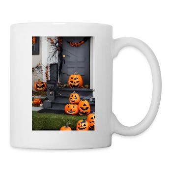 Halloween pumpkin - Mug - white - Right