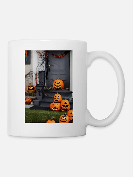 Halloween pumpkin - Mug - white