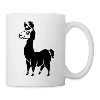 Alpaka - Tasse - Weiß - Rechts