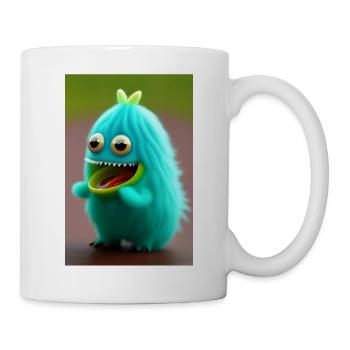 Petit monstre - Mug blanc - blanc - Droite