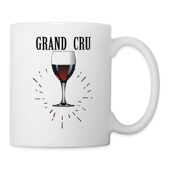 grand cru vin rouge verre humour alcool slogan 6 B - Mug blanc - blanc - Droite