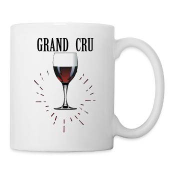 grand cru vin rouge verre humour alcool slogan 61 - Mug blanc - blanc - Droite
