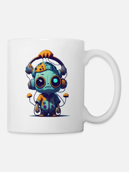 Trippy Alien 03 - Tasse - Weiß