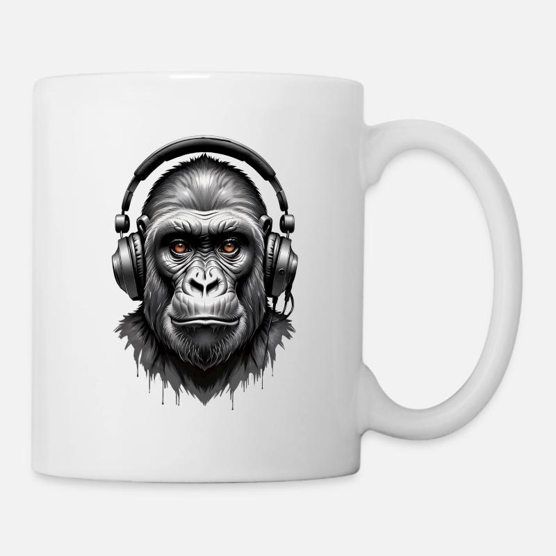 Techno Gorille - Mug blanc - blanc