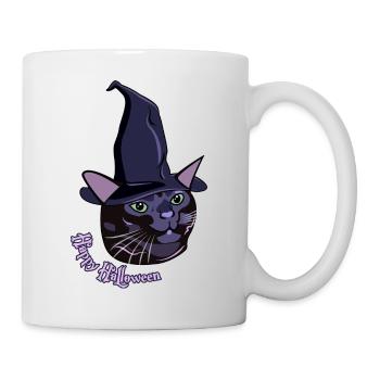 Feliz Halloween Gato Disociado - Mug blanc - blanc - Droite