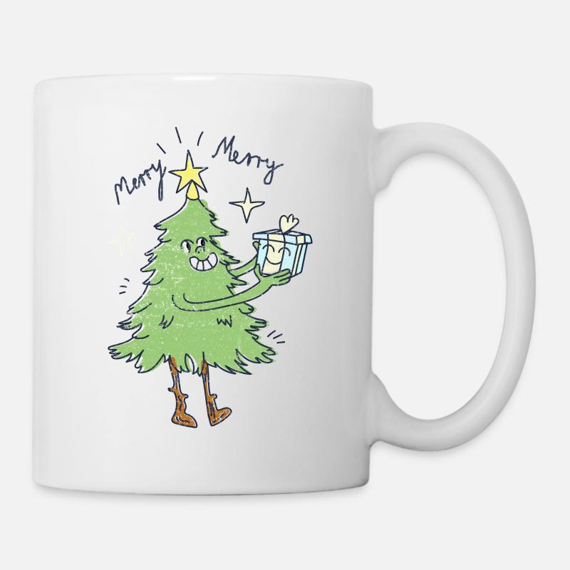 Arbre de Noël - Mug blanc - blanc