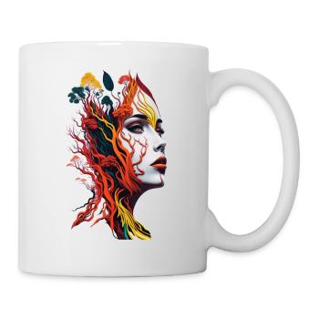 l'union terre-femme - Mug blanc - blanc - Droite