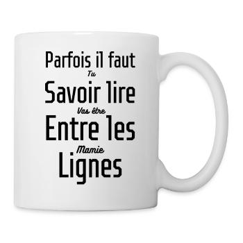 Annonce grossesse - tu vas être mamie - Mug blanc - blanc - Droite