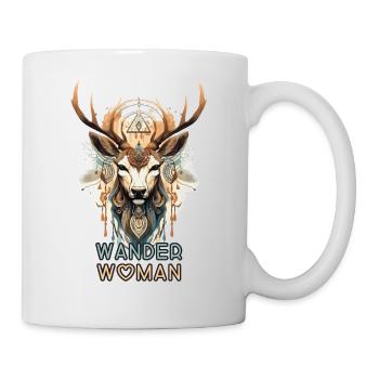 Wander Femme Cerf Pouvoir Animal Village Festival Village Enfants - Mug blanc - blanc - Droite