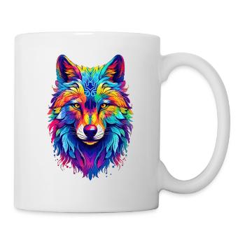 Aurora Spirit Wolf - Mug blanc - blanc - Droite
