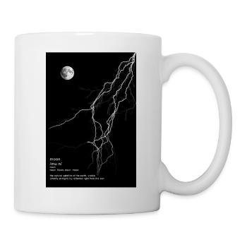 Moon with Lightning - Tasse - Weiß - Rechts