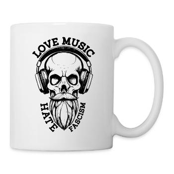 liebe musik hasse FSCSM - Tasse - Weiß - Rechts
