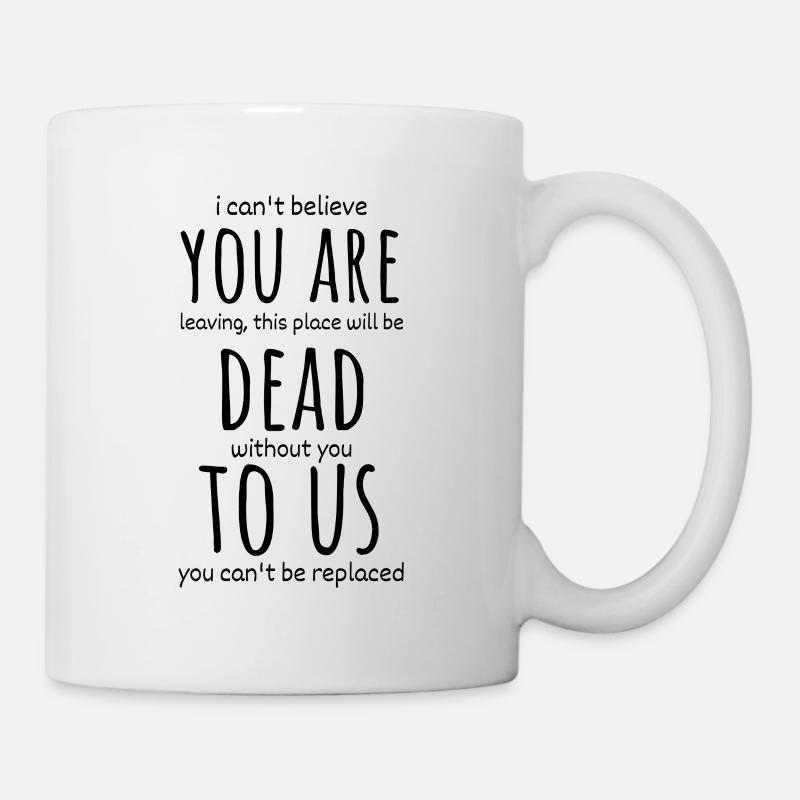 kollega forlater morsomt - Kopp - hvit