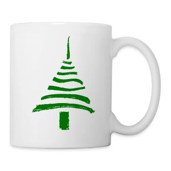 Tanne - Tasse - Weiß - Rechts