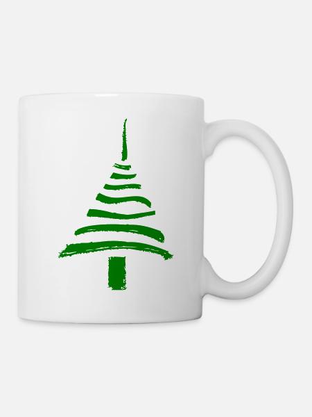 Tanne - Tasse - Weiß