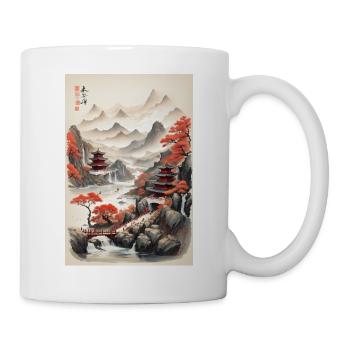 China-Landschaften - Tasse - Weiß - Rechts