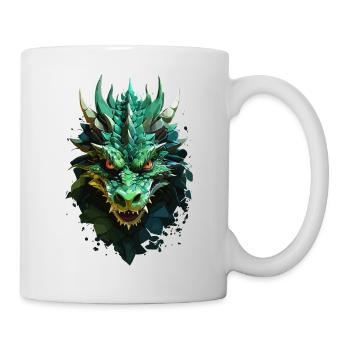 Schattiger Drache - Dunkle Pracht - Tasse - Weiß - Rechts