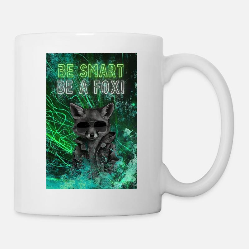 Soyez un renard vert - Mug blanc - blanc