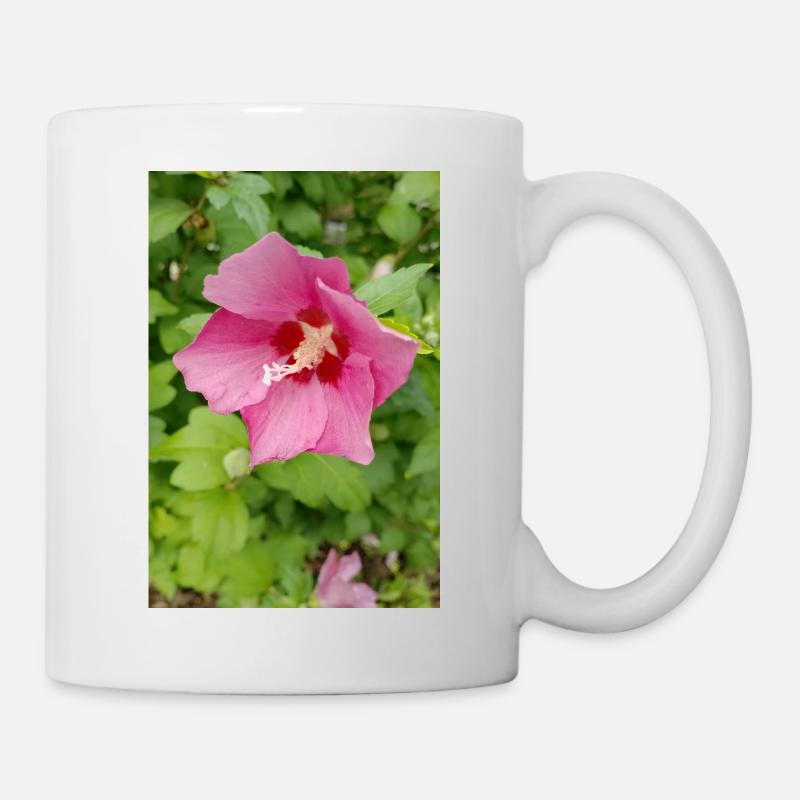 Pink Hibiscus (Shrub Marshmallow) - Mug - white