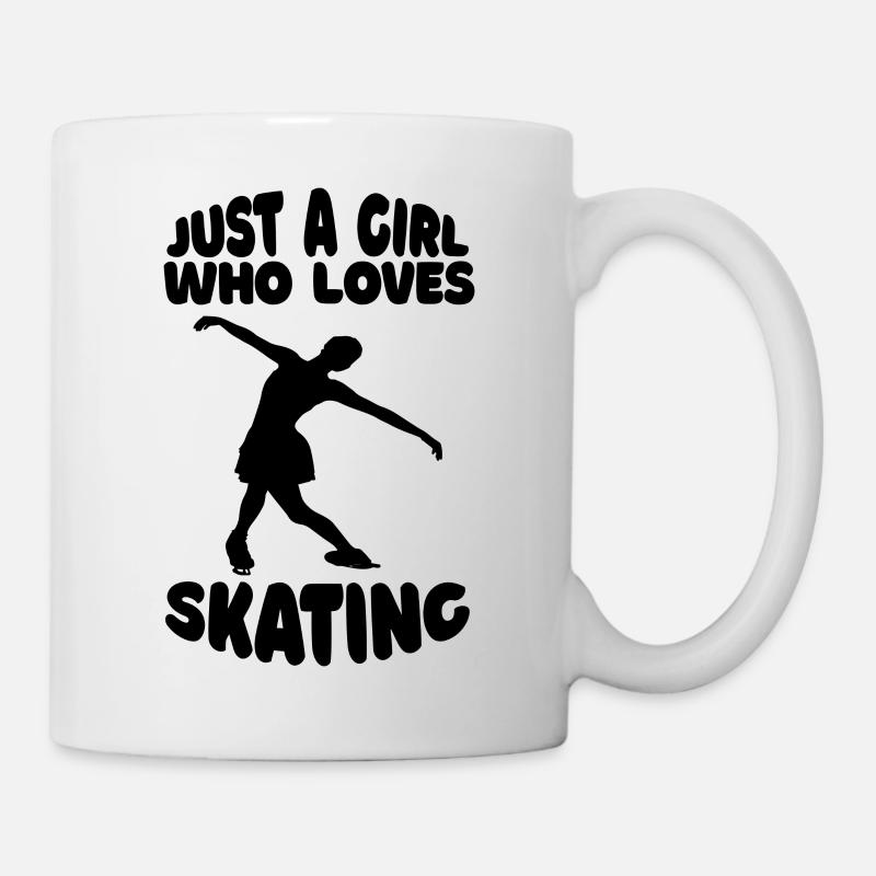 Eiskunstlaufen Eiskunstlauf Schlittschuh Eislauf - Tasse - Weiß