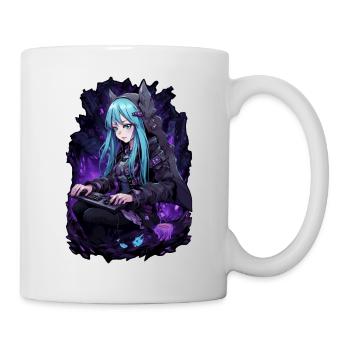 Cyber Bat Gamer Girl - Anime Shirt - Mug - white - Right