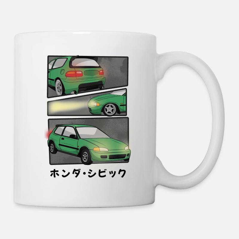 CAR COMIC / HATCHBACK - Tasse - Weiß