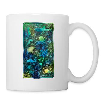 Meerestiere Underwater Love tauchen Aquarium Riff - Tasse - Weiß - Rechts