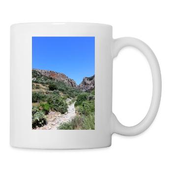 Montagnes de montagne Paysage de montagne Poster - Mug blanc - blanc - Droite