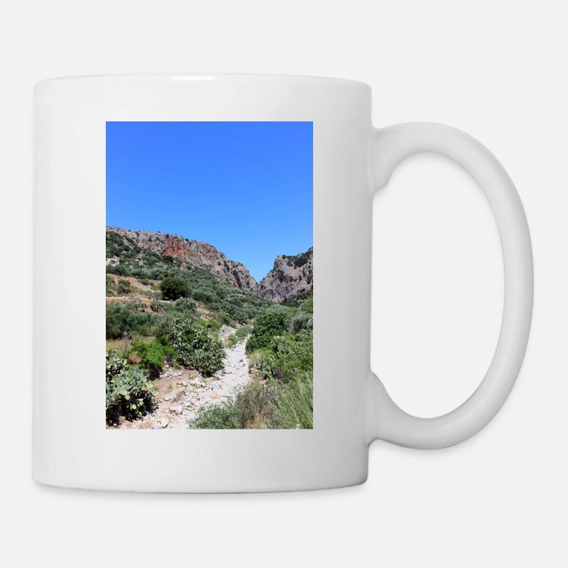 Berg Berge Berglandschaft Poster - Tasse - Weiß