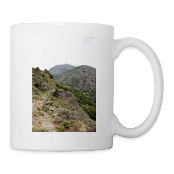 Montagnes de montagne Paysage de montagne Poster - Mug blanc - blanc - Droite