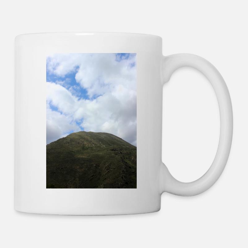 Berg Berge Berglandschaft Poster - Tasse - Weiß