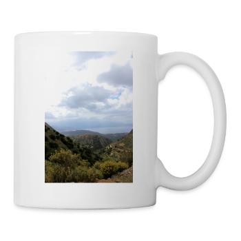 Montagnes de montagne Paysage de montagne Poster - Mug blanc - blanc - Droite