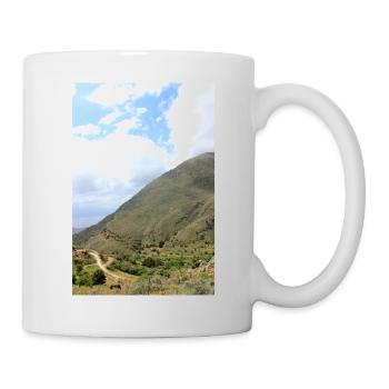 Montagnes de montagne Paysage de montagne Poster - Mug blanc - blanc - Droite