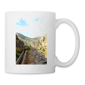 Montagnes de montagne Paysage de montagne Poster - Mug blanc - blanc - Droite