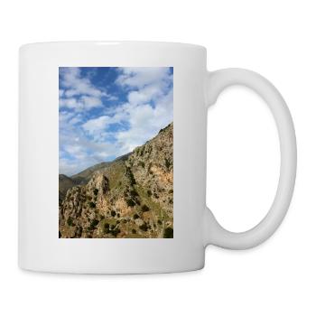 Montagnes de montagne Paysage de montagne Poster - Mug blanc - blanc - Droite