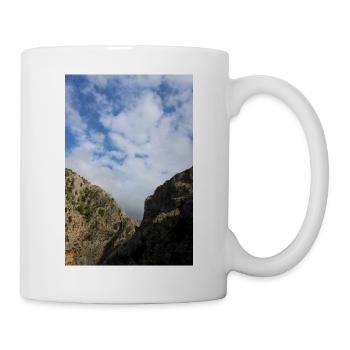 Montagnes de montagne Paysage de montagne Poster - Mug blanc - blanc - Droite
