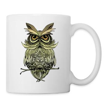 Vogel - Tasse - Weiß - Rechts