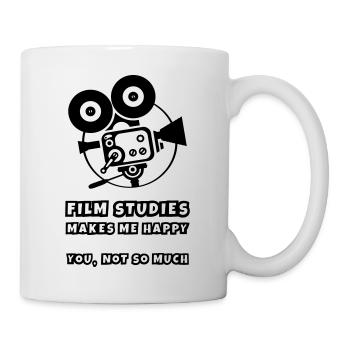 Les études cinématographiques me rendent heureux - Mug blanc - blanc - Droite