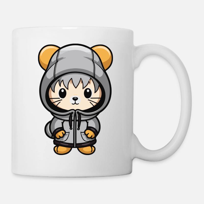 Maus Winter Comic - Tasse - Weiß