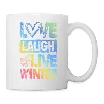 Liebe Leben Winter Love - Tasse - Weiß - Rechts