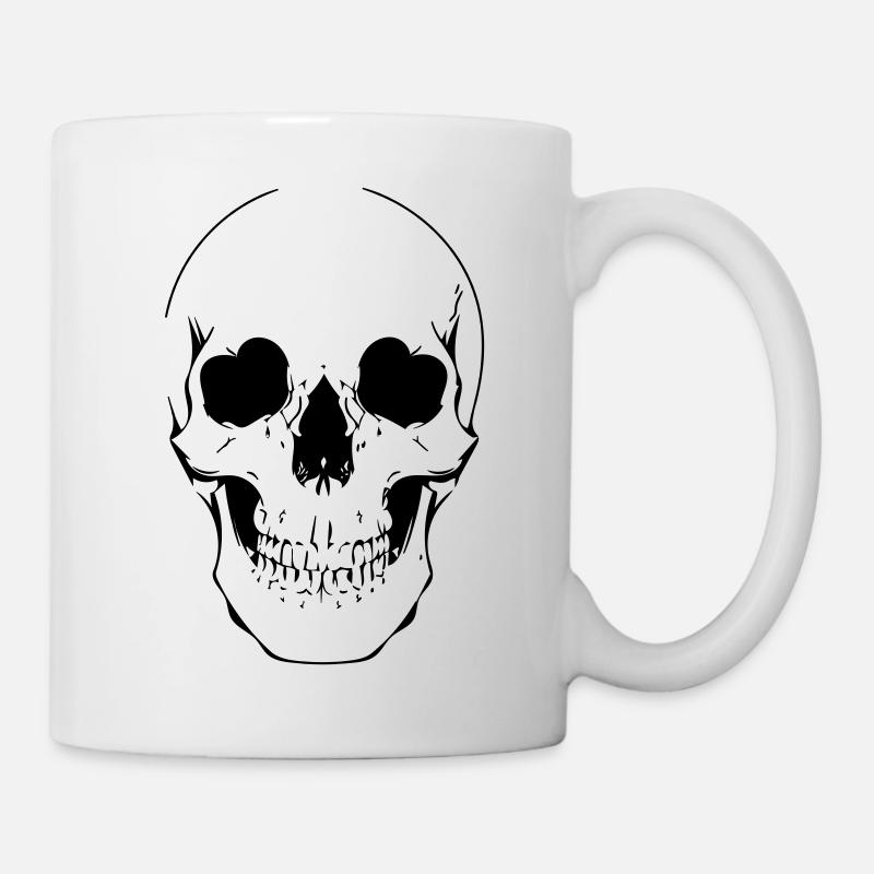 Schädel - Tasse - Weiß