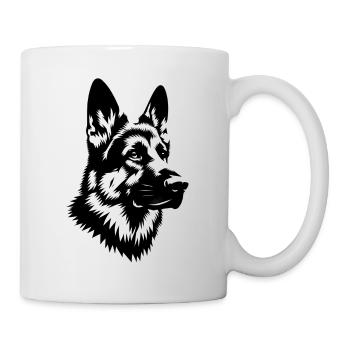 Berger allemand - Mug blanc - blanc - Droite