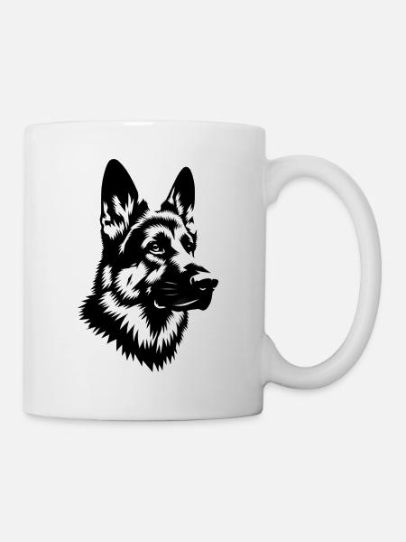Berger allemand - Mug blanc - blanc